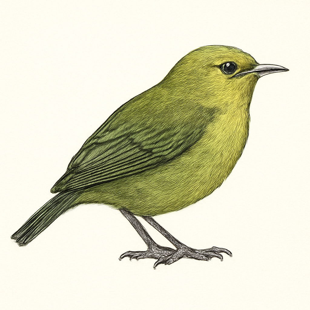 Illustration de Amakihi familier
