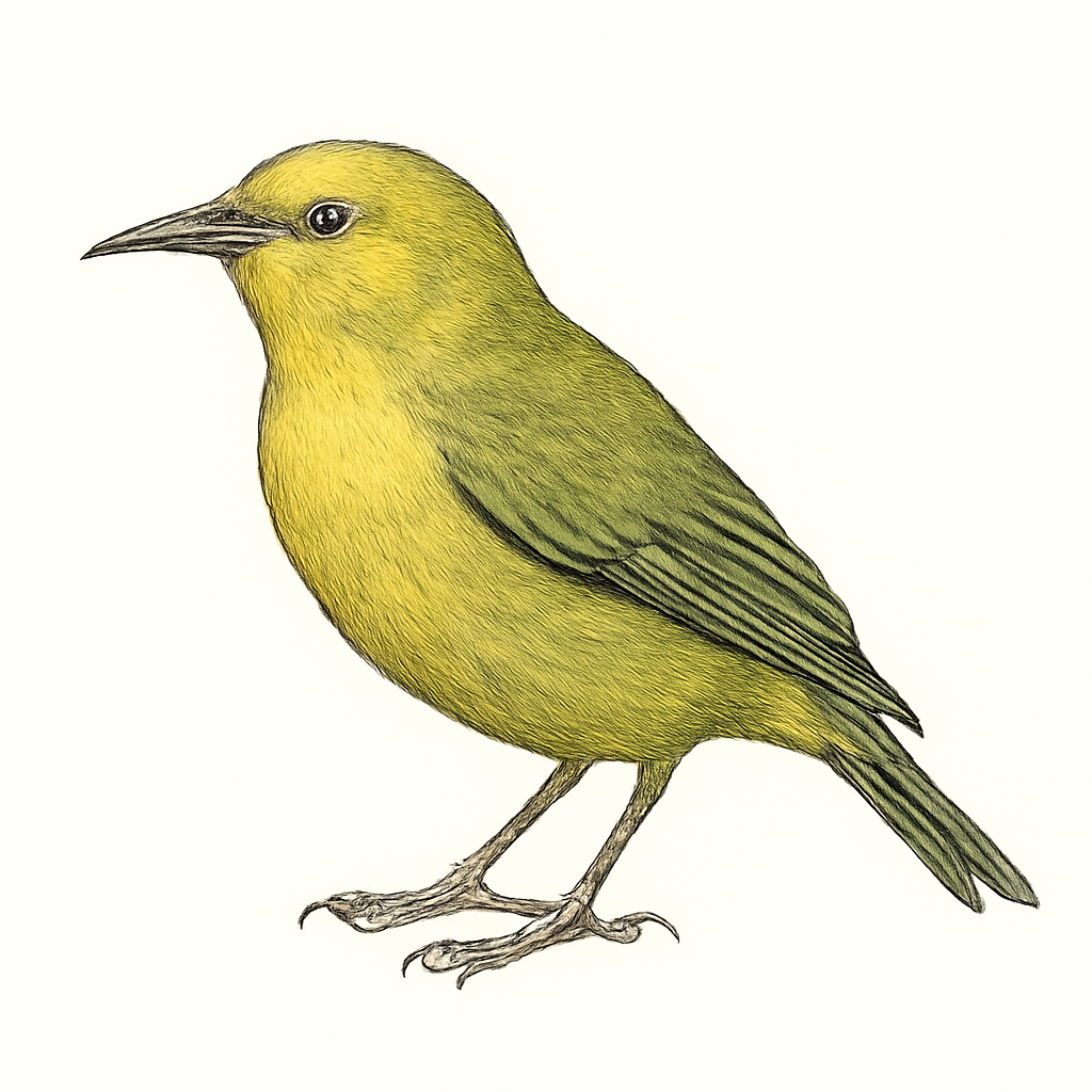 Illustration de Amakihi d'Oahu