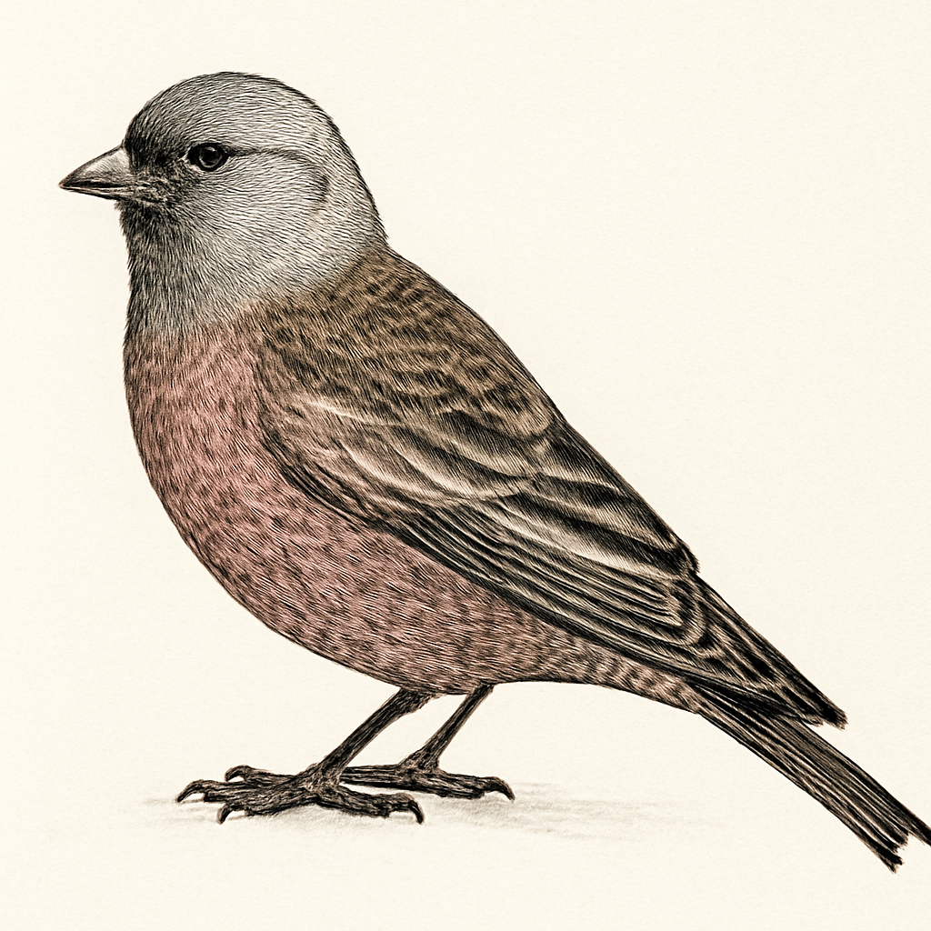 Ilustración de Pinzón Montano Nuquigrís