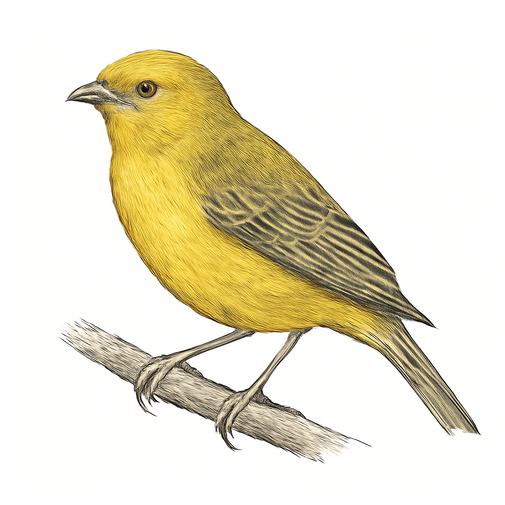 Brimstone Canary illustration