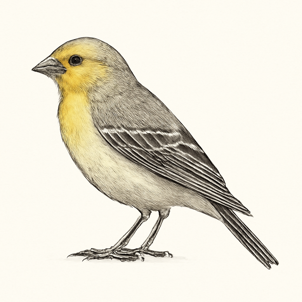 Illustration de Serin bifascié