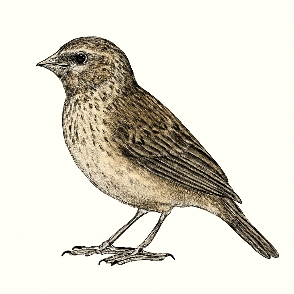 Illustration von Südbrauengirlitz