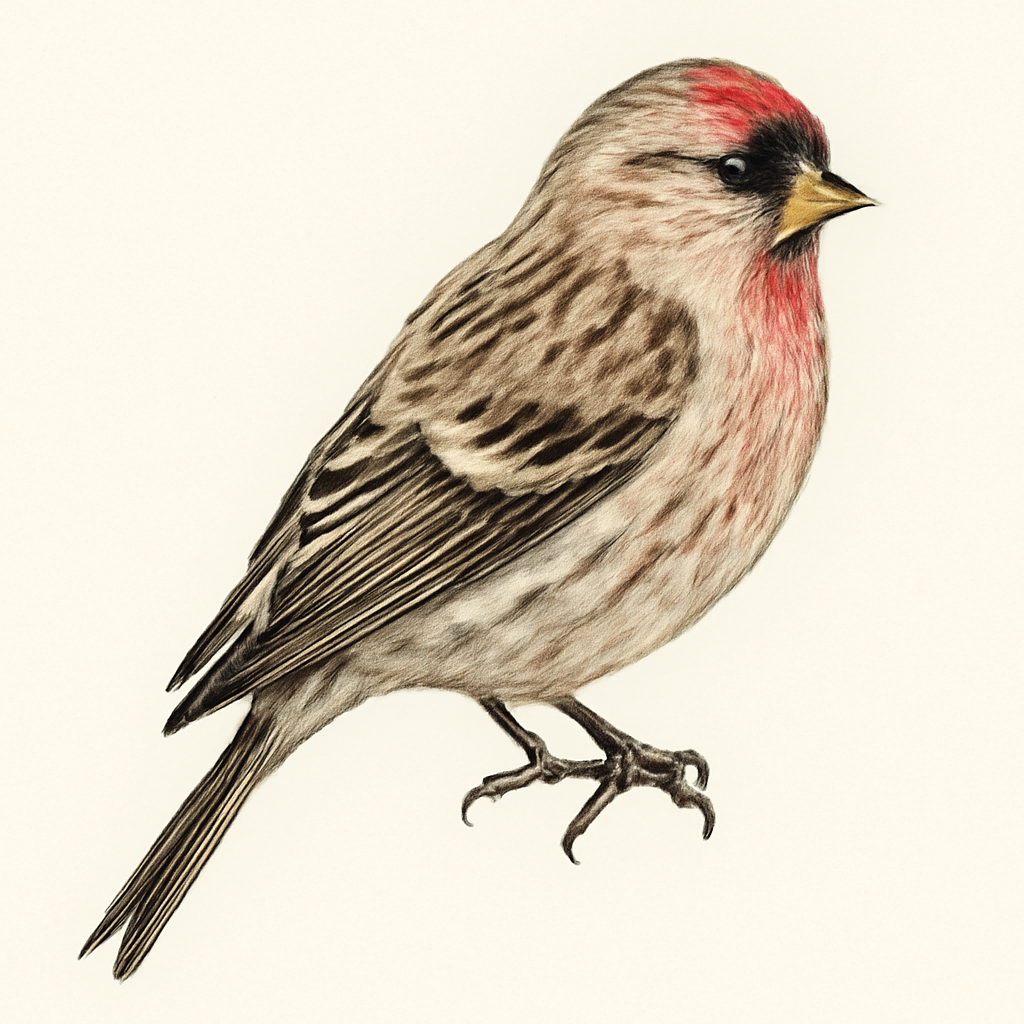 Common Redpoll illustration