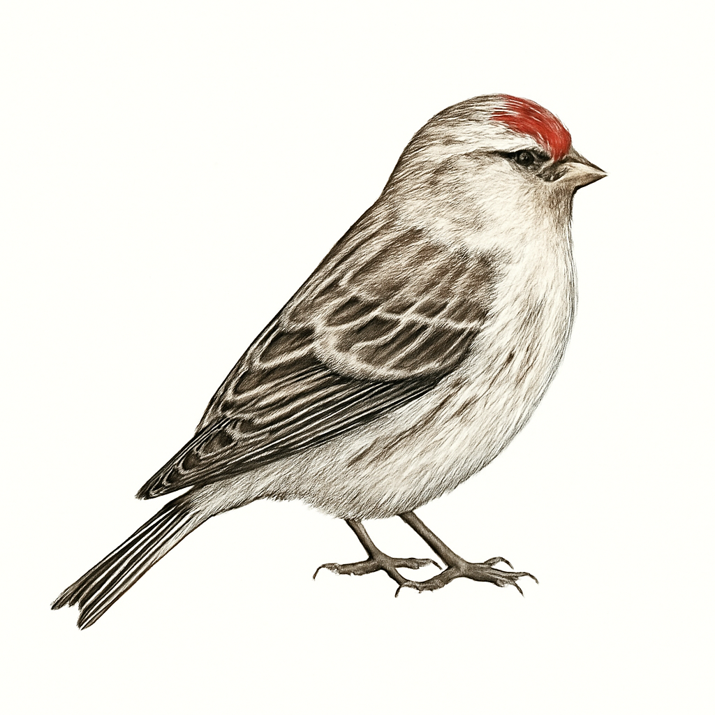 Arctic Redpoll illustration