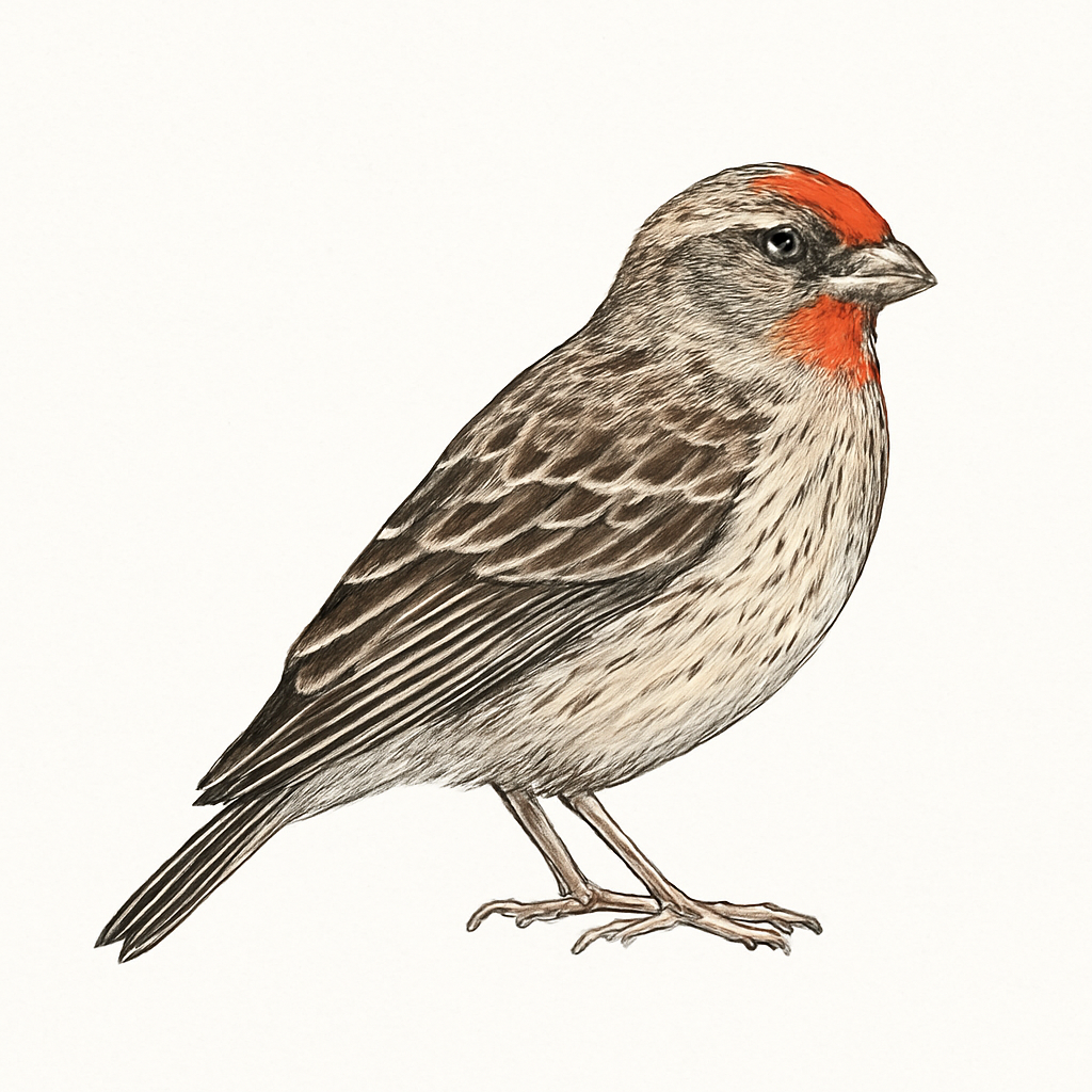 Illustration de Serin à front d'or