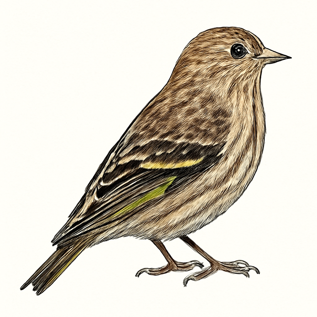 Illustrazione di Pine Siskin