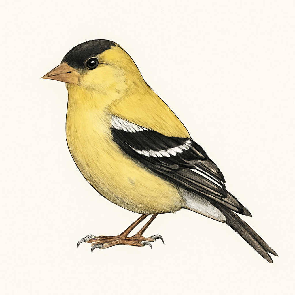American Goldfinch illustration