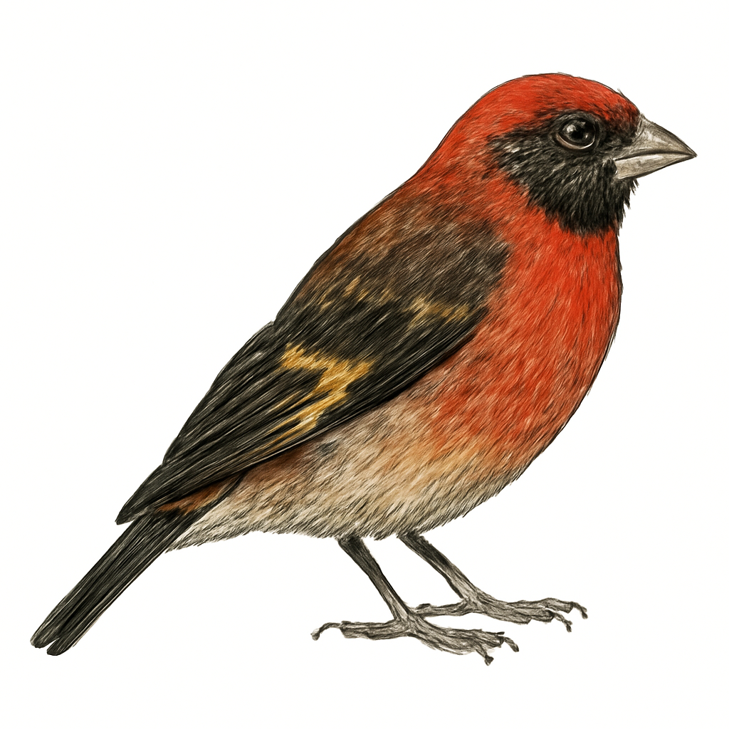 Illustrazione di Red Siskin