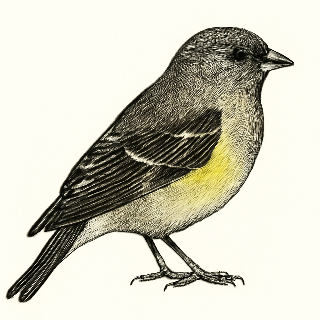 Illustrazione di Yellow-rumped Siskin
