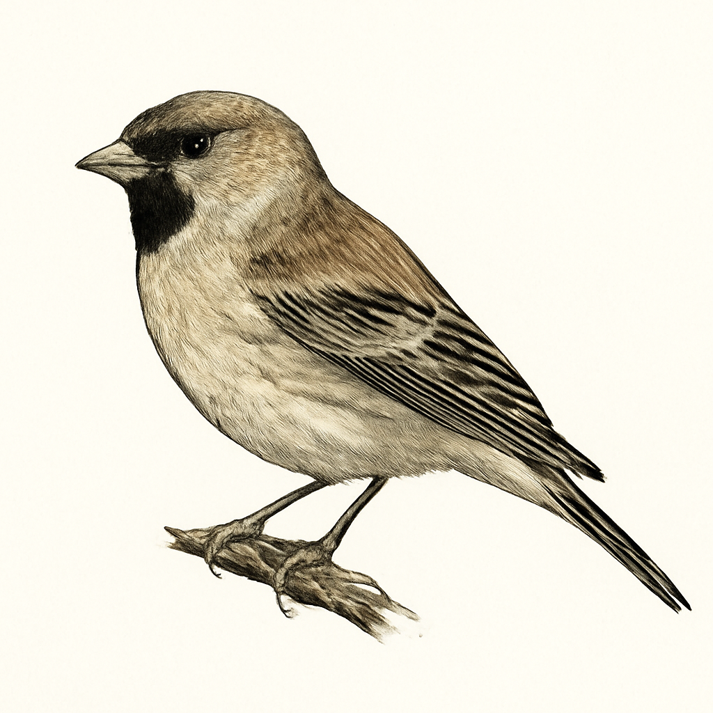 Illustrazione di Black-chinned Siskin