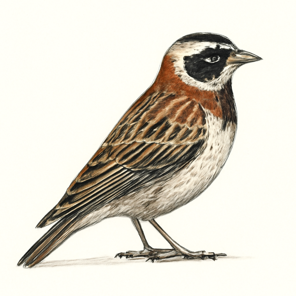 Illustration de Plectrophane à ventre noir