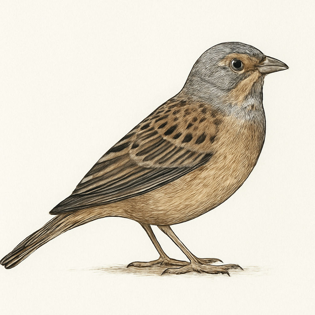 Illustrazione di Gray-necked Bunting