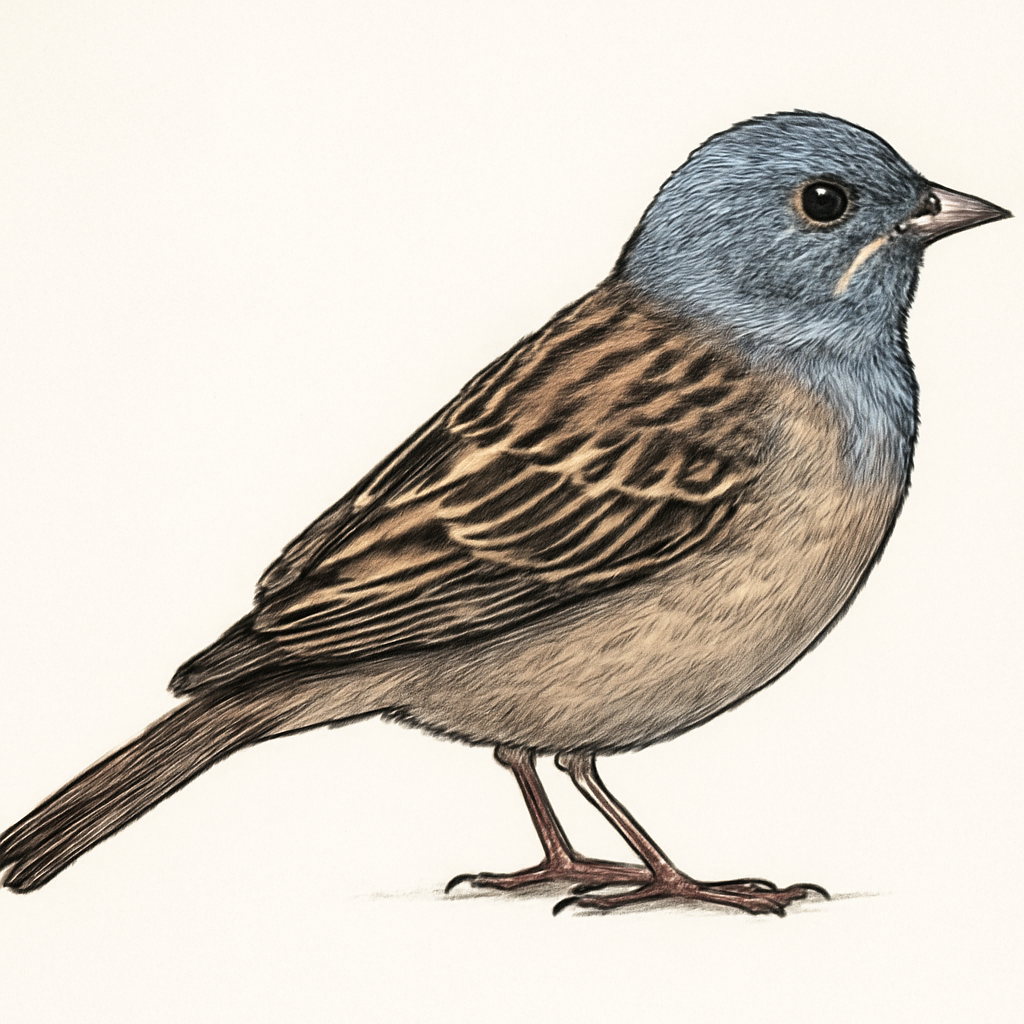Cretzschmar's Bunting illustration