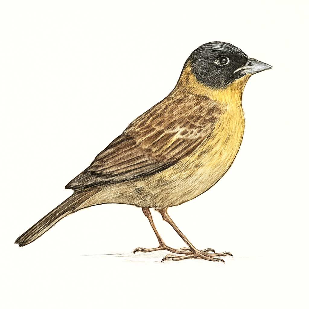 Black-faced Bunting illustration
