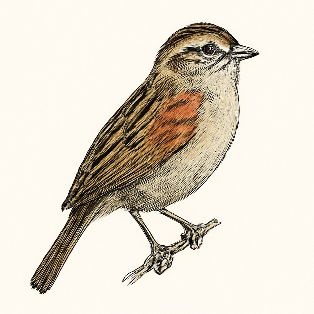 Rufous-winged Sparrow illustration