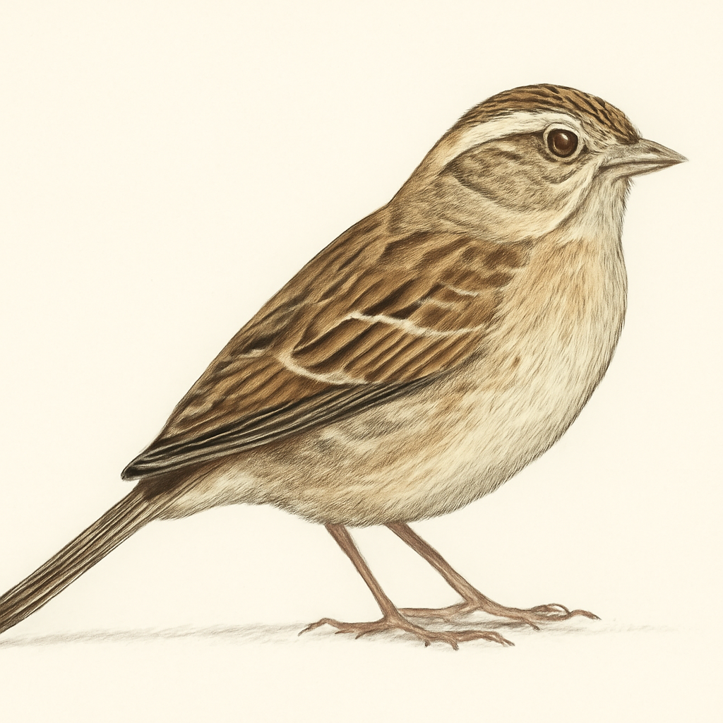 Illustration von Streifenrückenammer