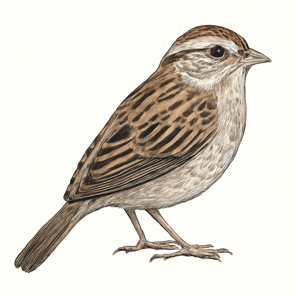 Illustration von Fünfstreifenammer