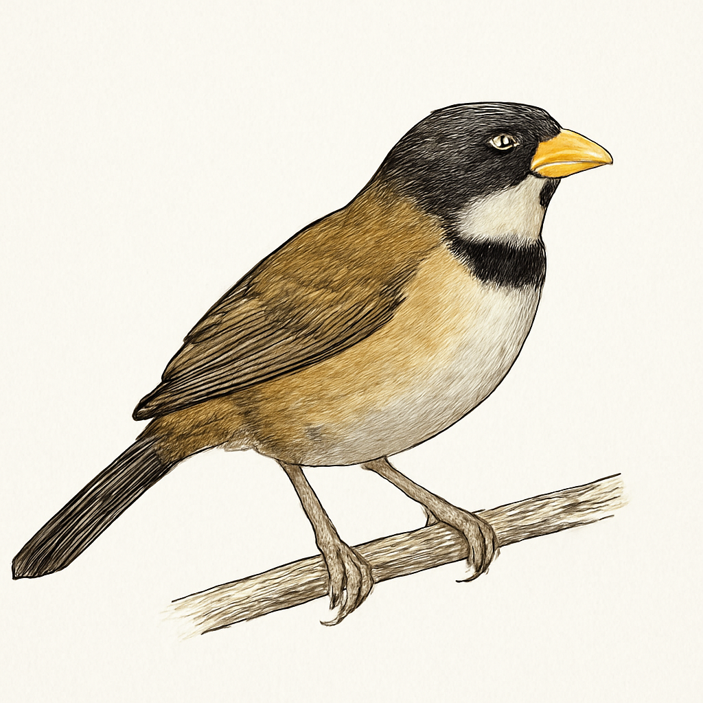 Ilustração de orange-billed sparrow