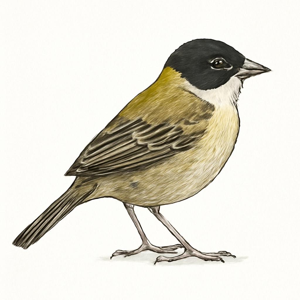 Illustration von Black-capped Sparrow