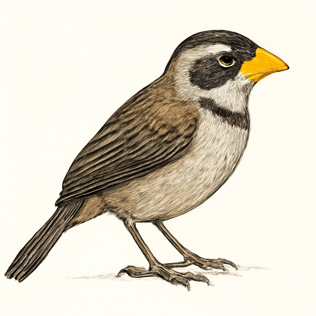 Ilustración de Cerquero Piquiamarillo