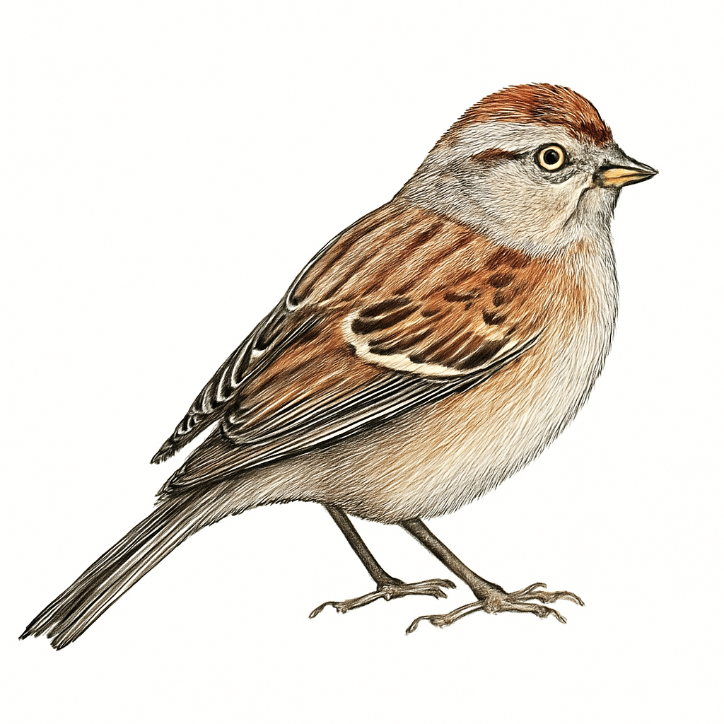 American Tree Sparrow illustration