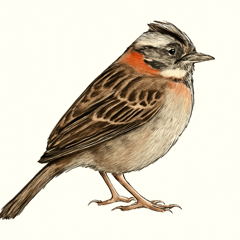 Illustrazione di Rufous-collared Sparrow