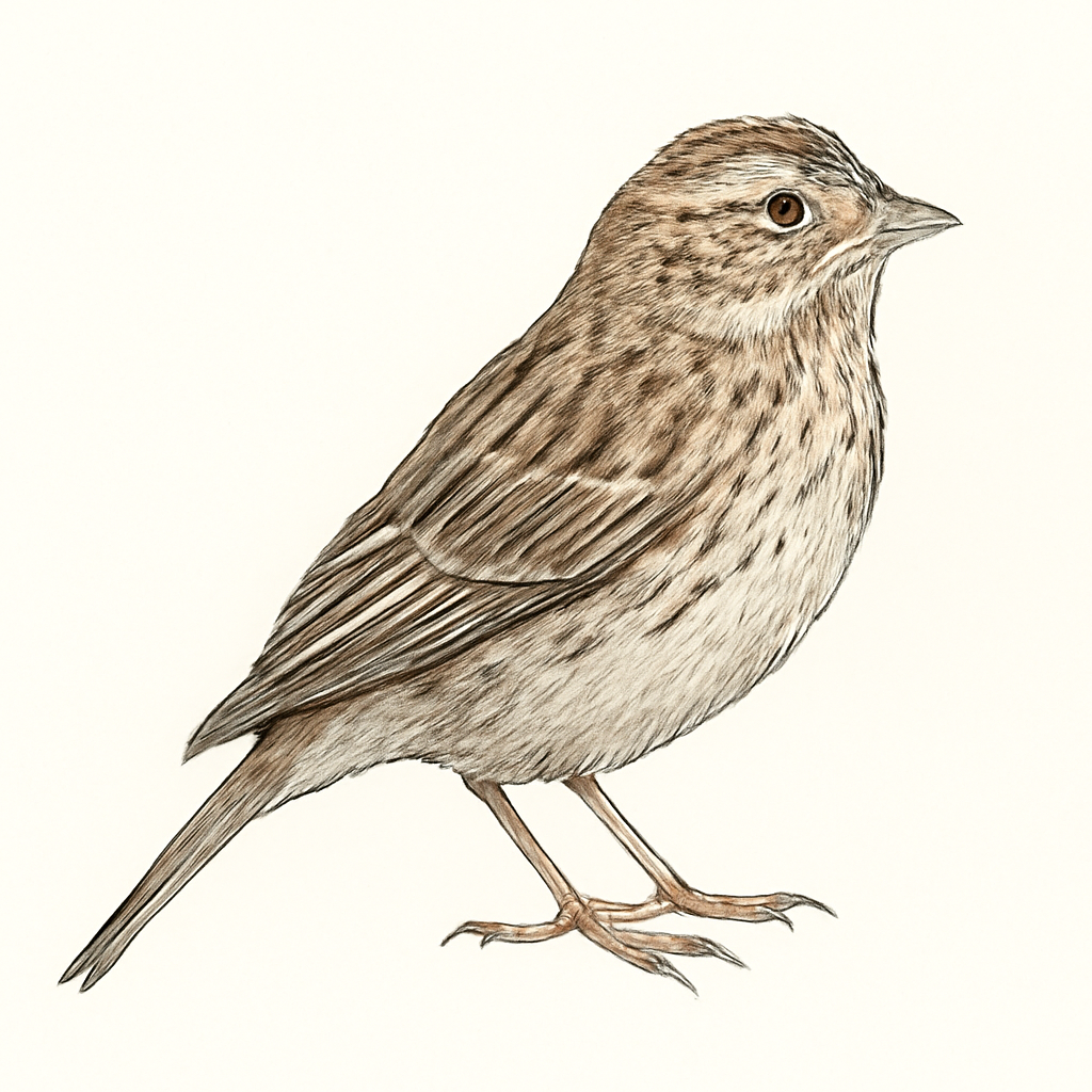 Vesper Sparrow illustration
