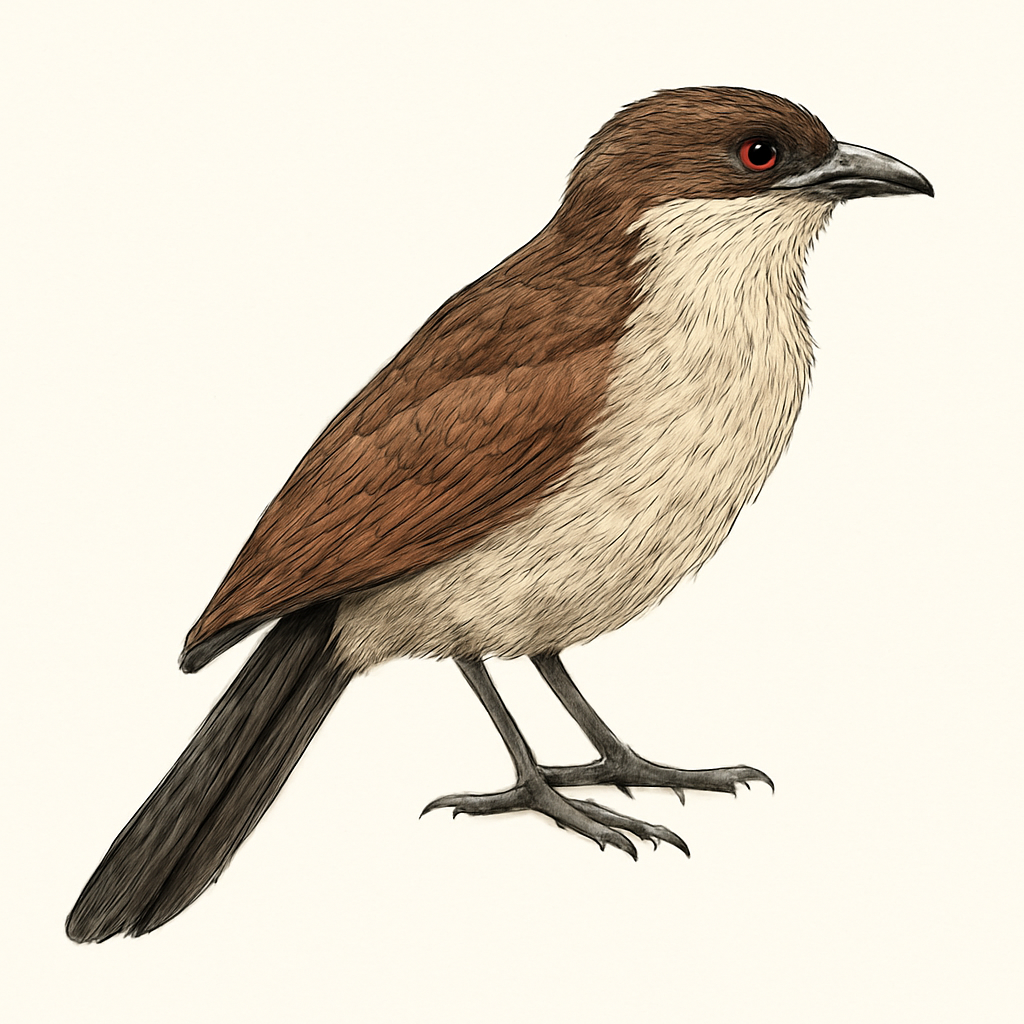 Gabon Coucal illustration