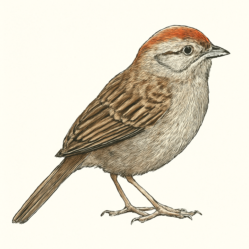 Rufous-crowned Sparrow illustration