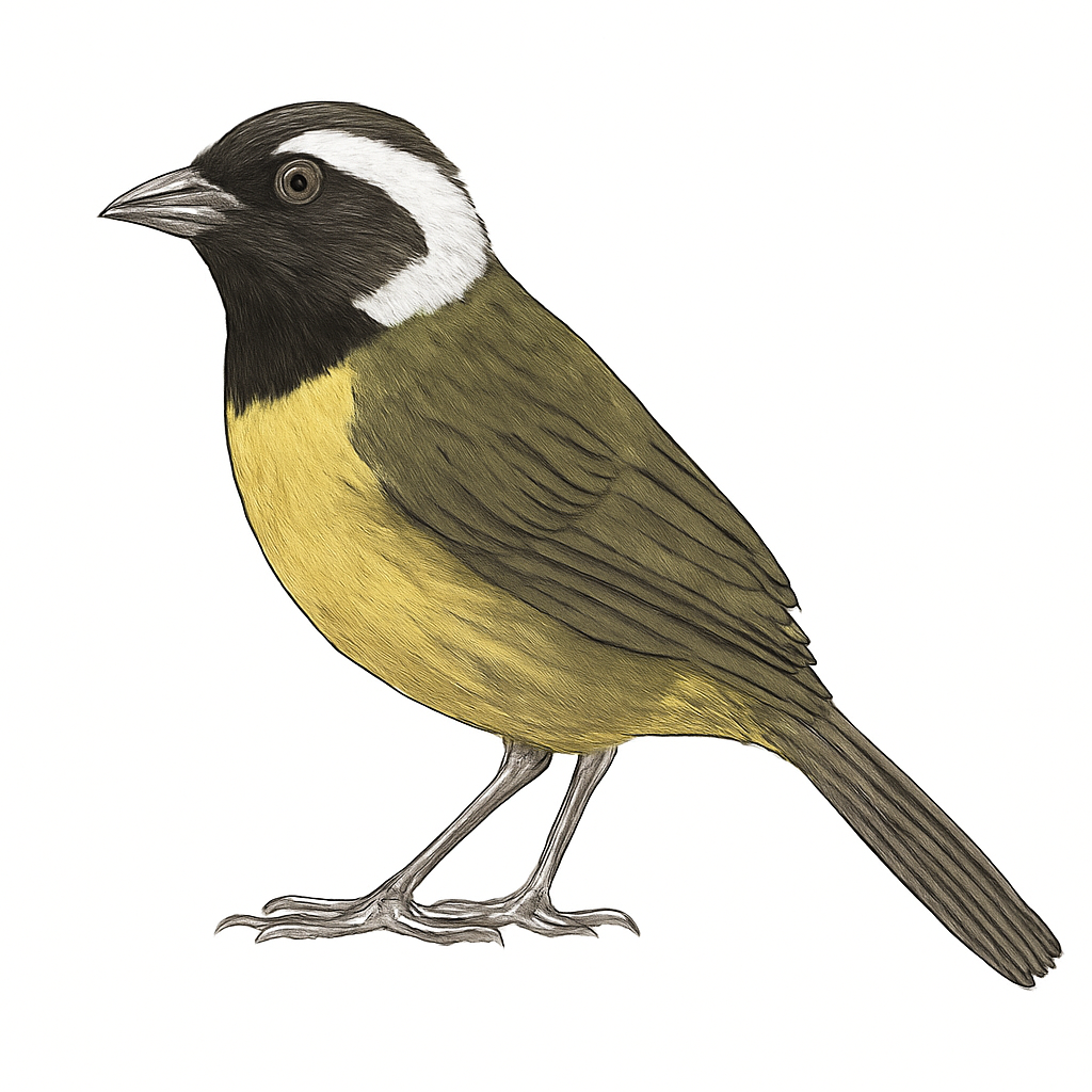 White-naped Brushfinch illustration