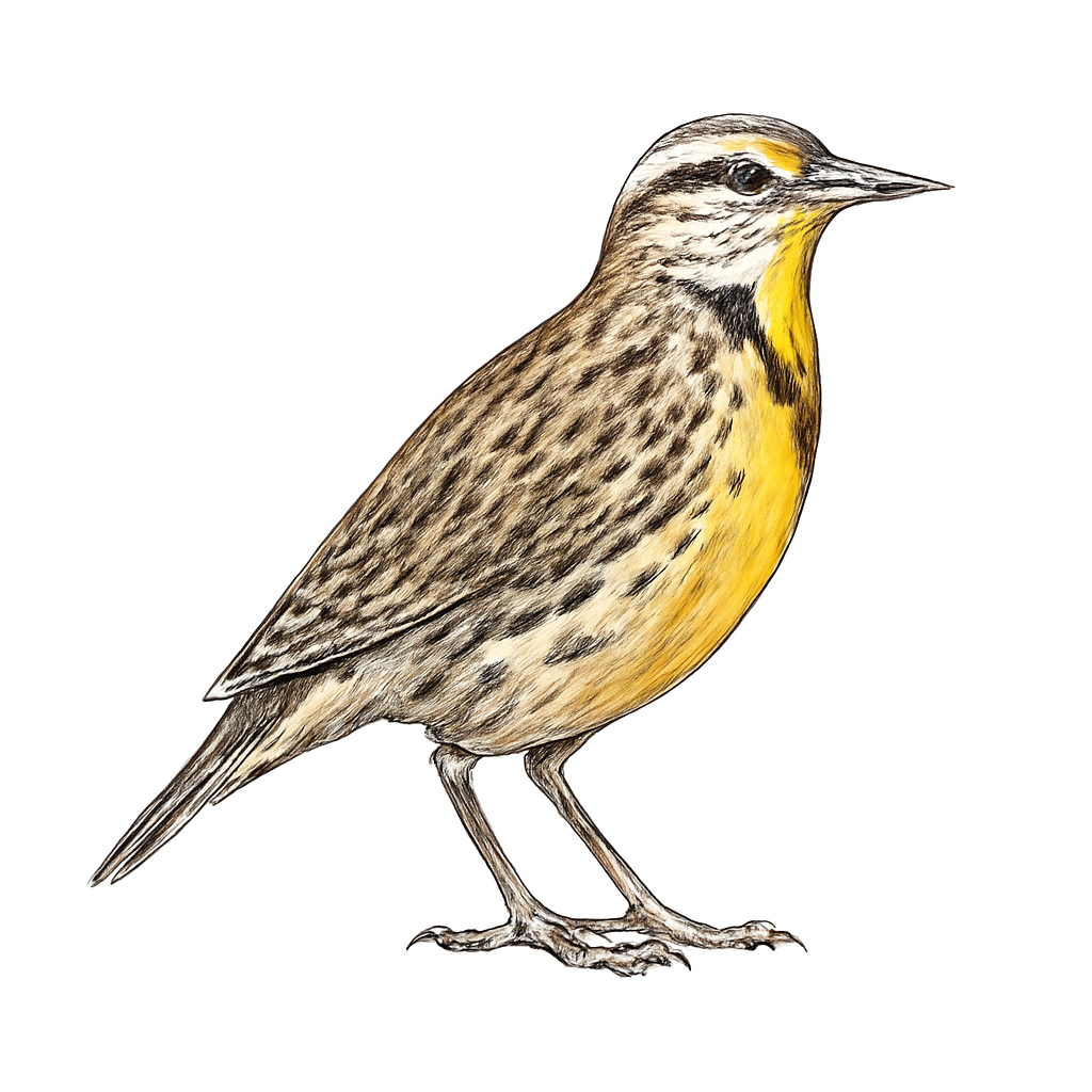 Western Meadowlark illustration