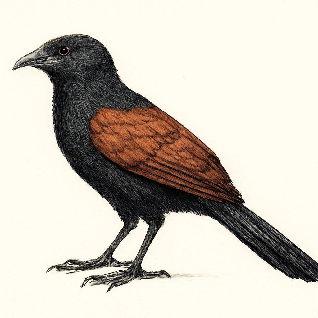 Illustrazione di Greater Coucal