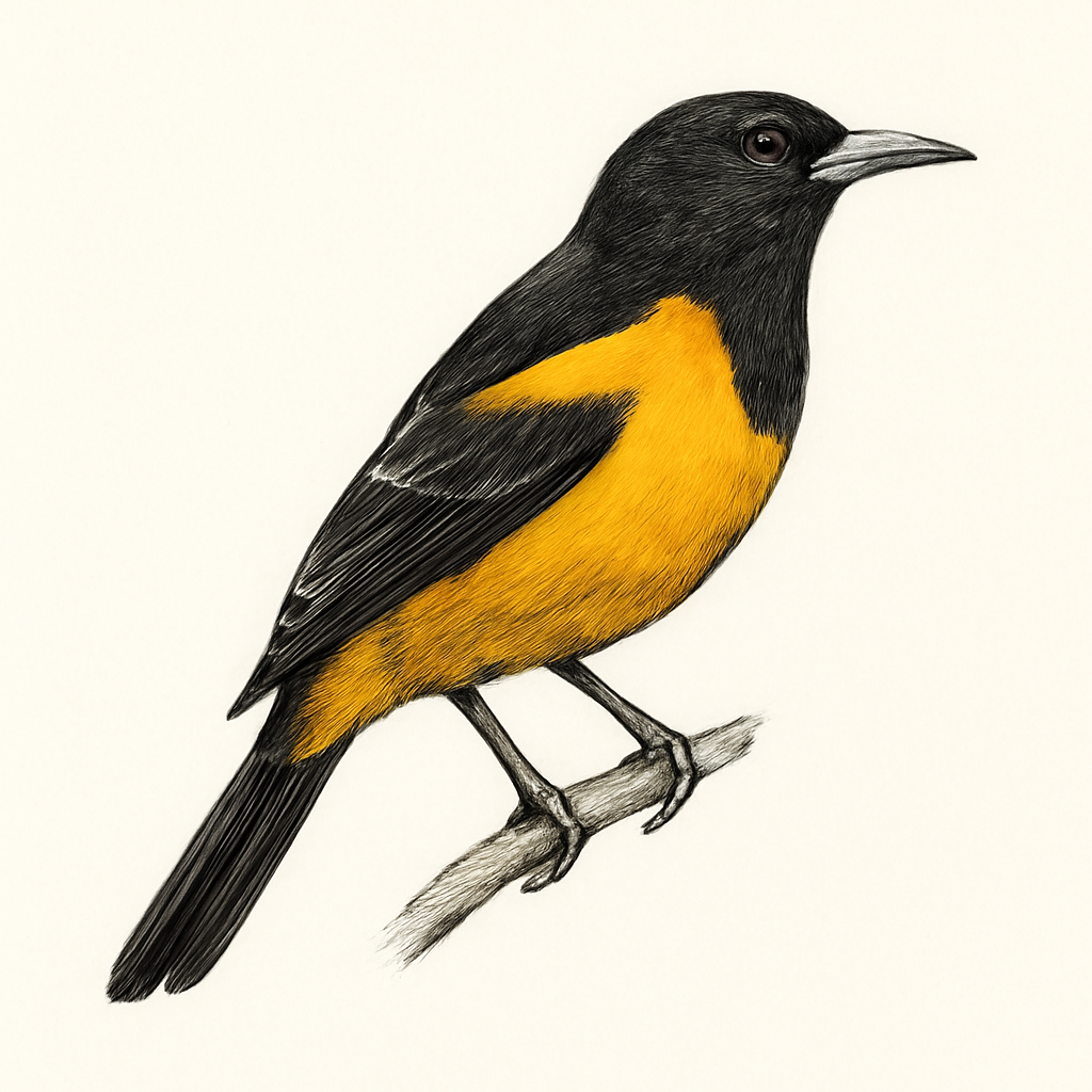 Ilustración de Turpial Culinegro