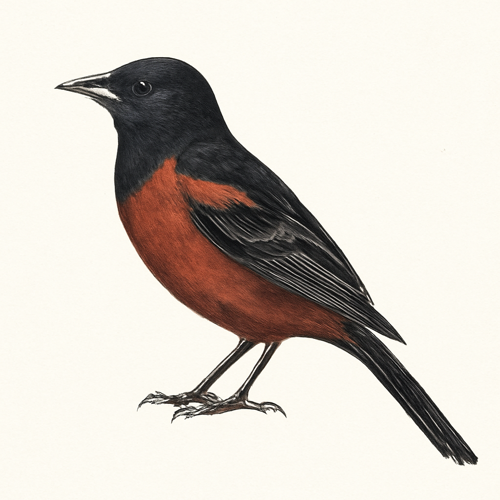 Ilustração de orchard oriole