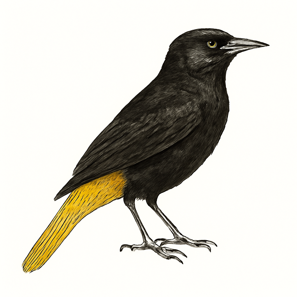Illustrazione di Yellow-tailed Oriole