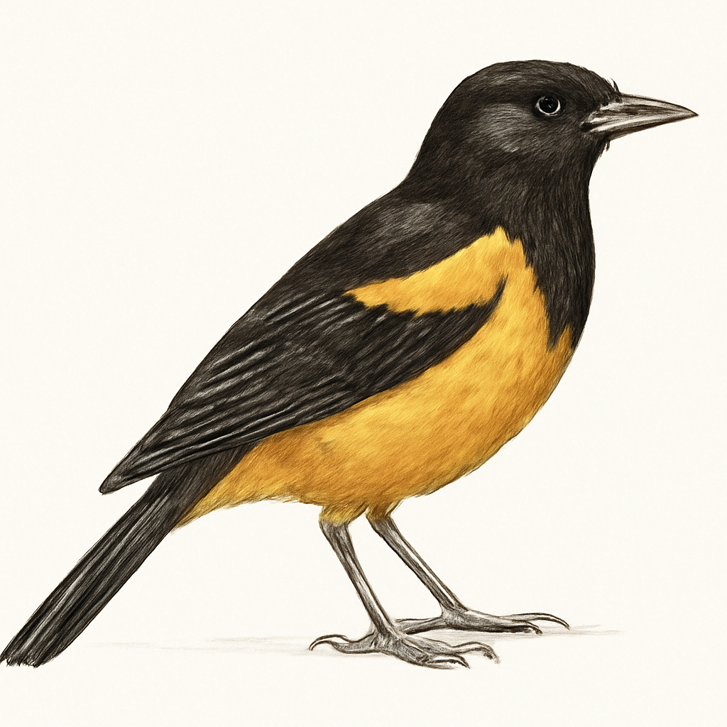 Epaulet Oriole illustration