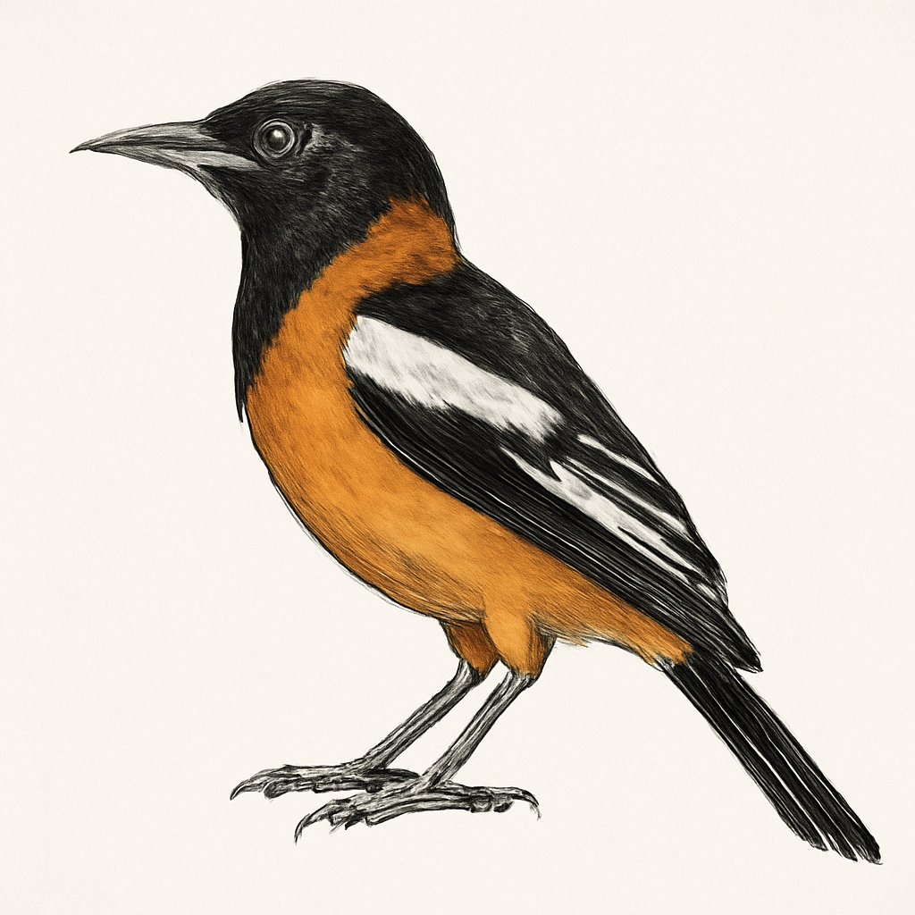 Venezuelan Troupial illustration