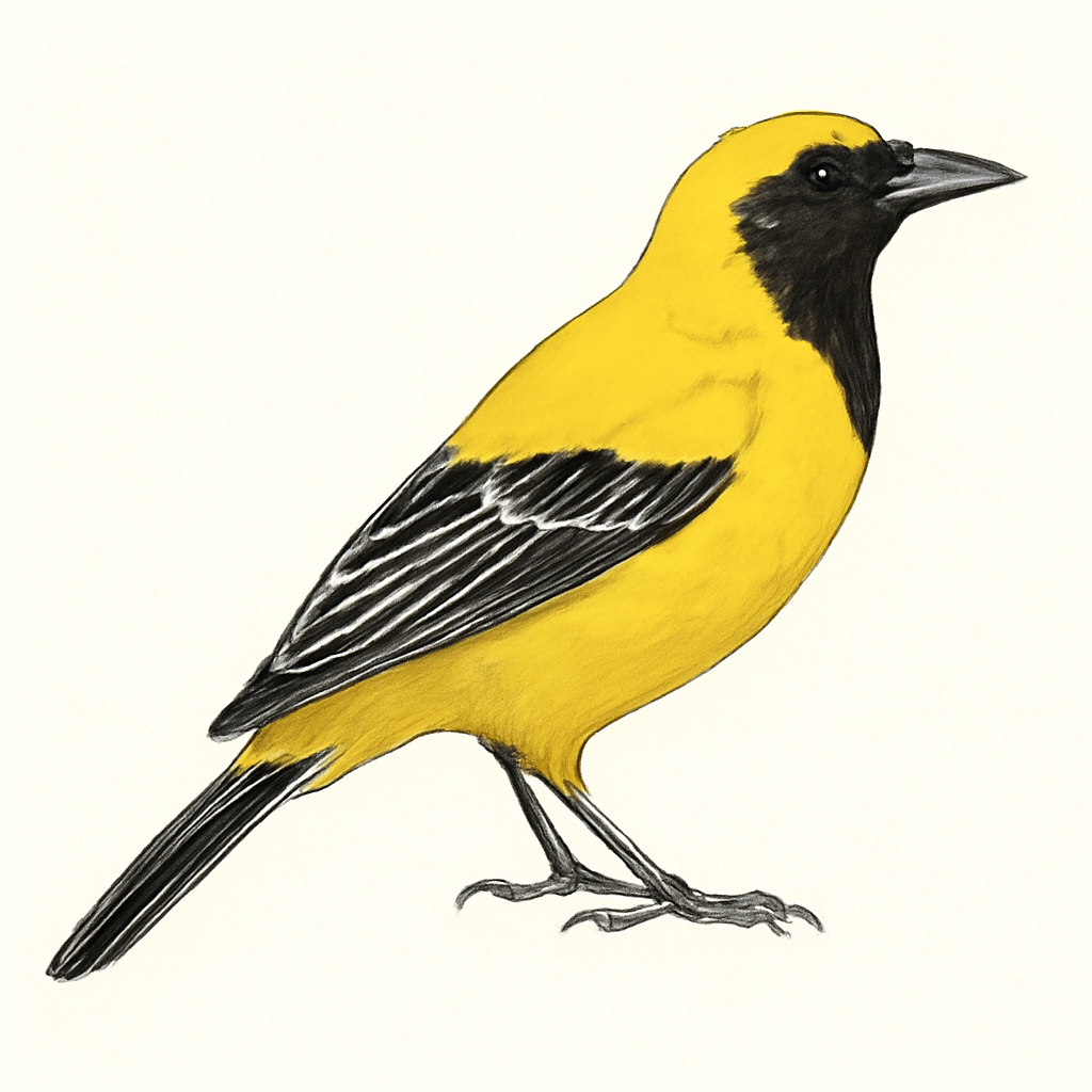 Yellow Oriole illustration