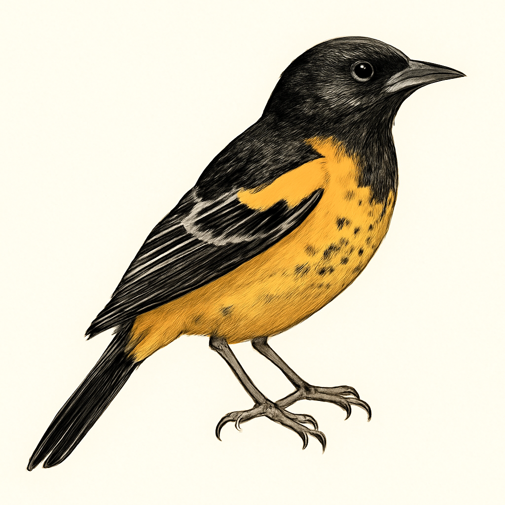 Illustrazione di Spot-breasted Oriole