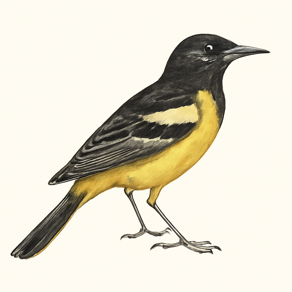 Ilustração de scott's oriole