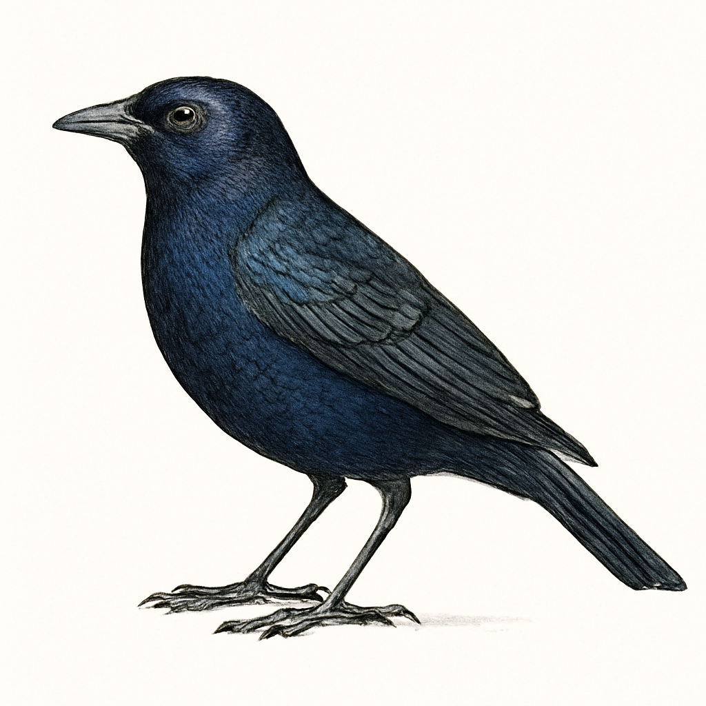 Shiny Cowbird illustration