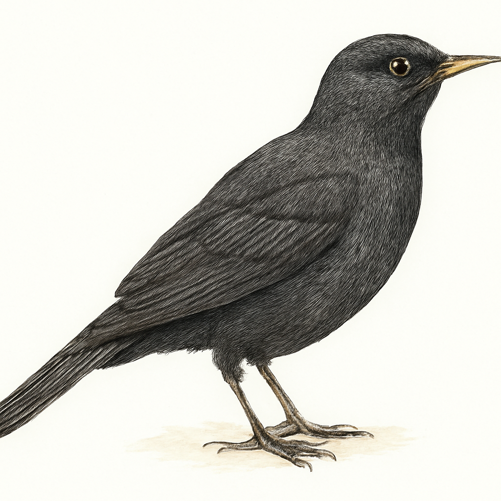 Illustrazione di Melodious Blackbird