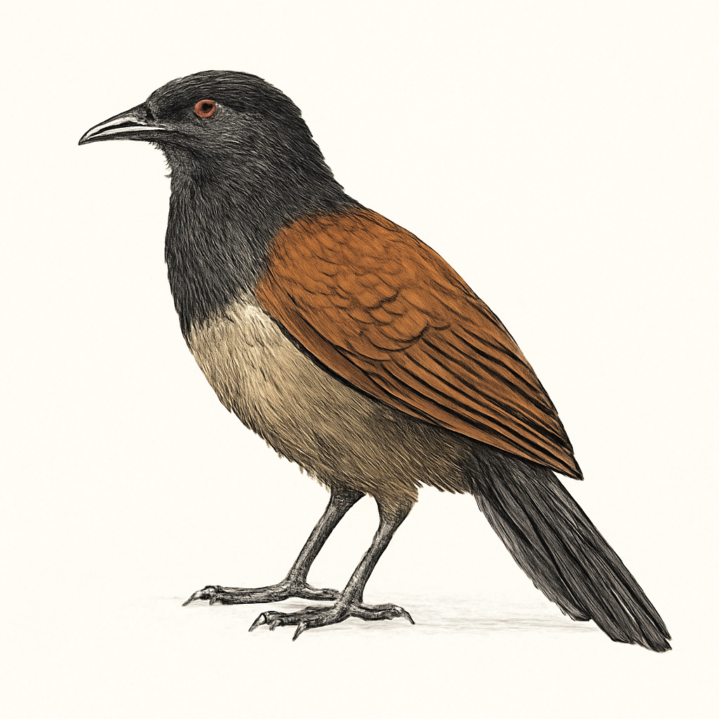 Illustration von Fasanschwanzkuckuck