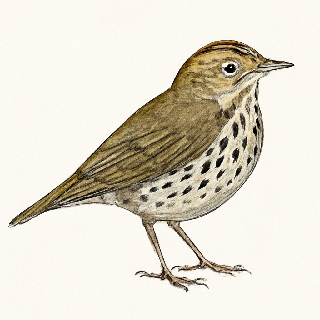 Ovenbird illustration
