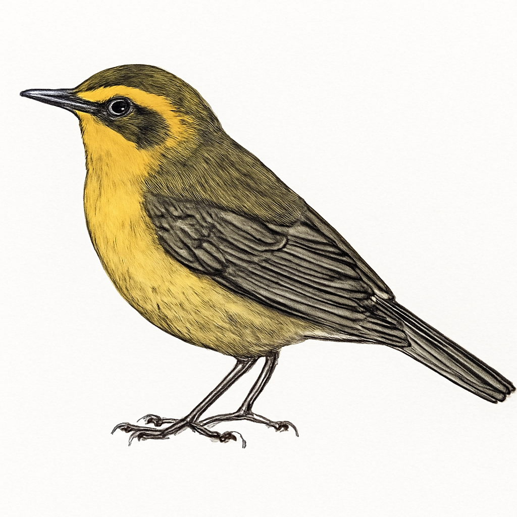 Bachman's Warbler illustration