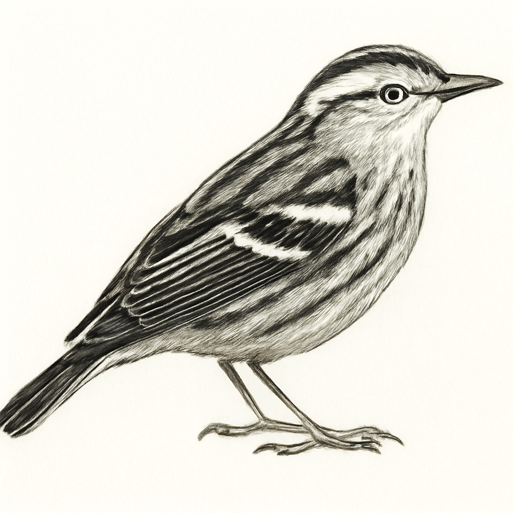 Illustratie van Bonte zanger