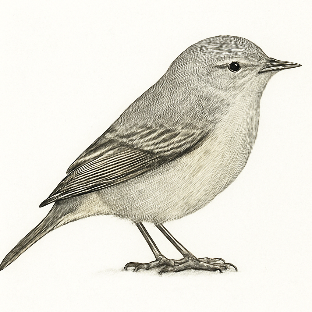 Lucy's Warbler illustration