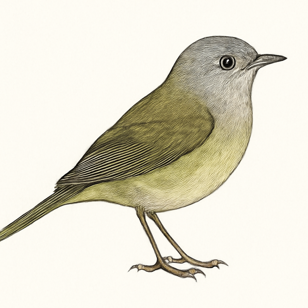 Ilustración de Reinita de Virginia