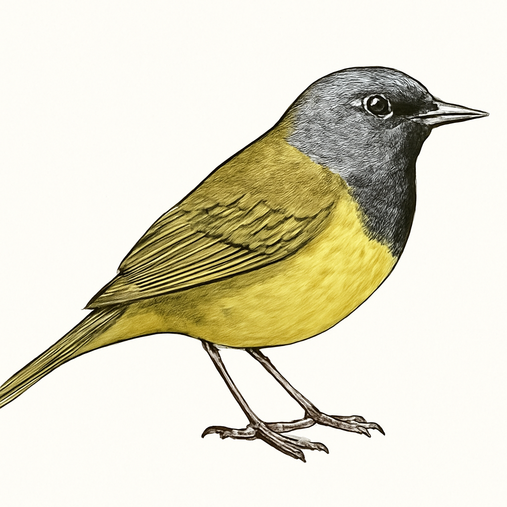 Mourning Warbler illustration