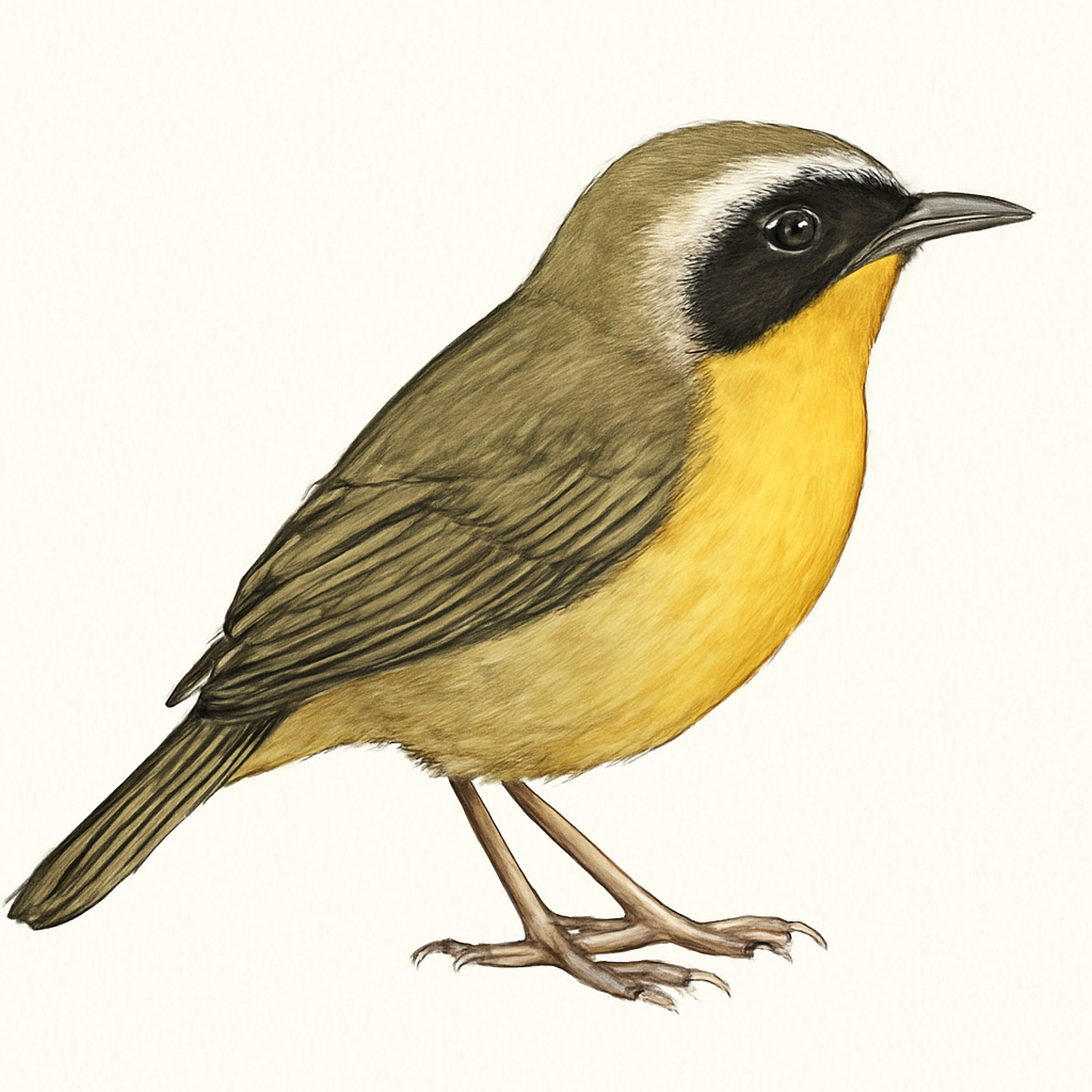 Illustrazione di Bahama Yellowthroat